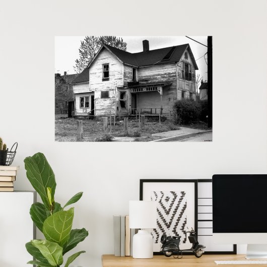 Poster Maison abandonnée (Bureau à domicile)