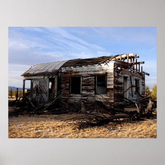 Poster Maison Abandonnée À Kelso, Californie (Devant)