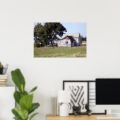 Poster Maison abandonnée dans le pays (Bureau à domicile)