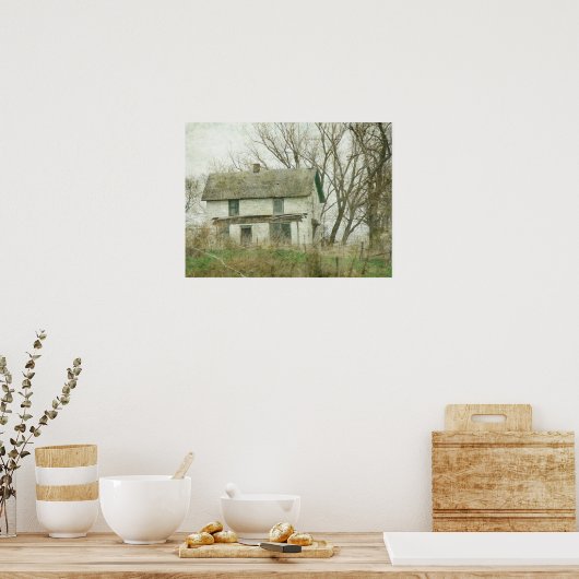 Poster Maison ancienne abandonnée (Cuisine)