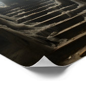 Poster Maison Ancienne Abandonnée Fantôme Déplaisant Sur  (Coin)