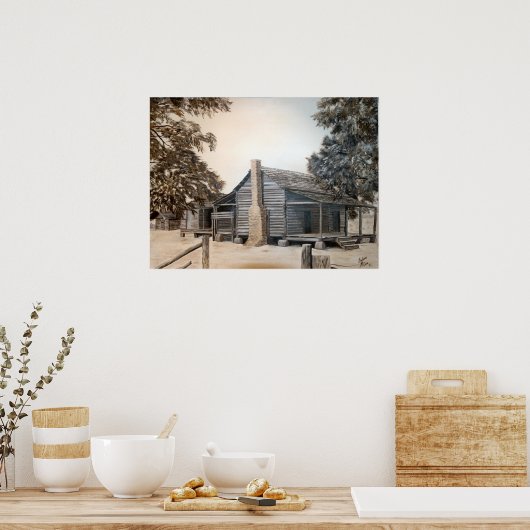 Poster Maison ancienne grange (Cuisine)