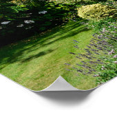 Poster Maison anglaise avec jardin fleuri (Coin)
