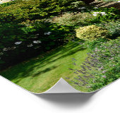 Poster Maison anglaise avec jardin fleuri (Coin)