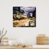 Poster Maison Au Bord Du Lac - Imprimer (Cuisine)