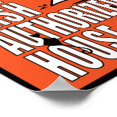 Poster Maison autorisée Halloween DDD (Coin)