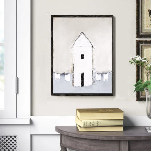 Poster Maison avec blanchisserie