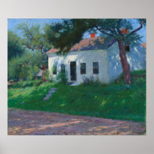 Poster Maison Blanche de bord de route par Dennis Miller
