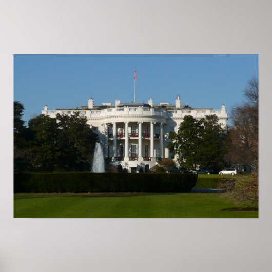 Poster Maison Blanche de Noël pour les Fêtes Washington D (Devant)
