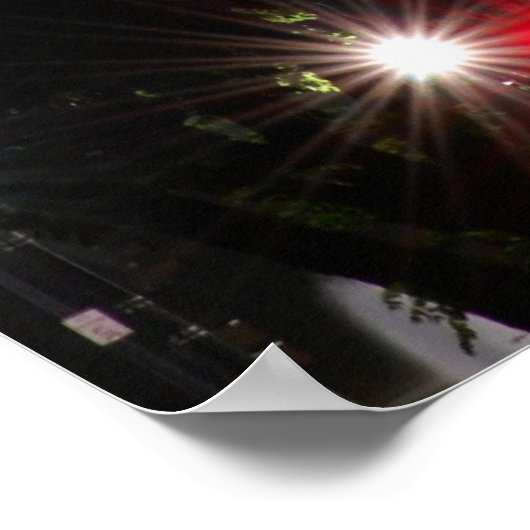 Poster Maison Blanche - Nuit (Coin)