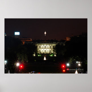 Poster Maison Blanche - Nuit
