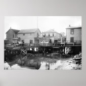 Poster Maison Blanche sur Jamaica Bay, New York, années 1 (Devant)