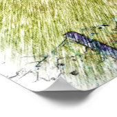 Poster maison blanche sur la colline (Coin)