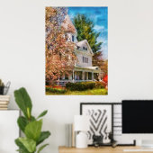 Poster Maison - Convient à une Reine (Bureau à domicile)