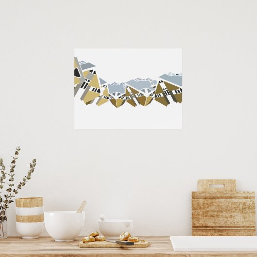 Poster Maison Cube (Cuisine)