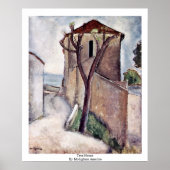 Poster Maison D'Arbre De Modigliani Amedeo (Devant)
