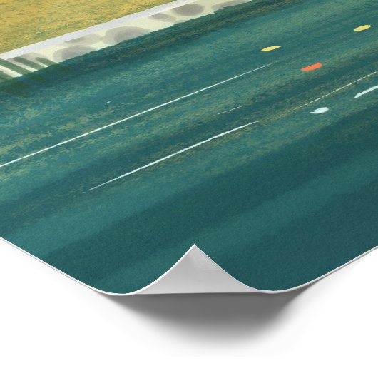 Poster Maison de Cabine A-Frame (Coin)