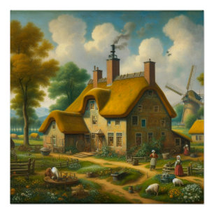 Poster Maison de campagne
