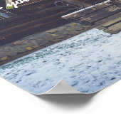 Poster Maison de campagne dans la neige (Coin)