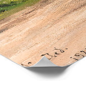 Poster Maison de Campagne Rustique d'Été Art Route (Coin)