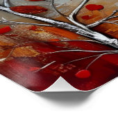 Poster Maison de campagne sur la colline grunge Ai art (Coin)