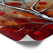 Poster Maison de campagne sur la colline grunge Ai art (Coin)