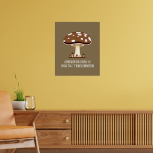 Poster Maison de champignons Automne automne