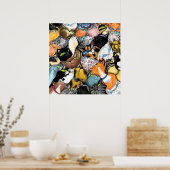 Poster Maison de chat - Cuddling Colorful Cats Hugs - Pei (Cuisine)