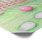 Poster maison de chien en jardin (Coin)