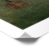 Poster Maison de ferme japonaise Ukiyo-e (Coin)