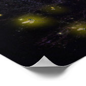 Poster Maison de la fée de luciole de la Forêt Enchantée (Coin)