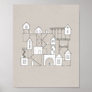 Poster "Maison de mon père" - Art du Ciel, Jean 14 Bible