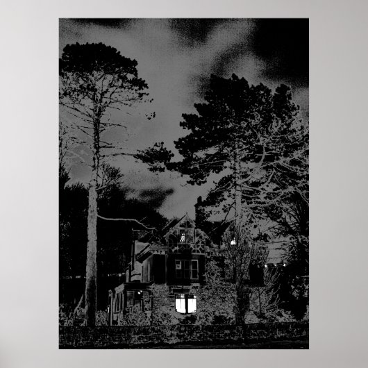 Poster Maison de nuit (Devant)
