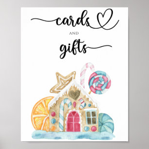 Poster Maison de pain d'épices - cartes et cadeaux baby s