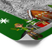 Poster Maison de pain d'épices de vacances Elf Ajouter vo (Coin)