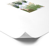 Poster Maison de piscine moderne du milieu du siècle Gran (Coin)