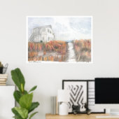 Poster Maison de plage (Bureau à domicile)