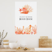 Poster Maison de plage en corail vivant (Cuisine)