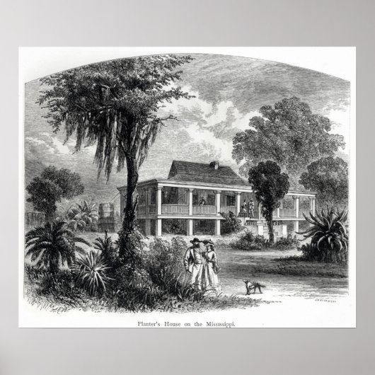 Poster Maison de Planter sur le Mississippi (Devant)