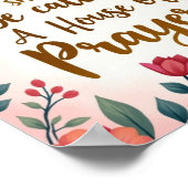 Poster Maison de prière 8" X 10" Mur (Coin)