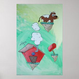 Poster Maison de vache