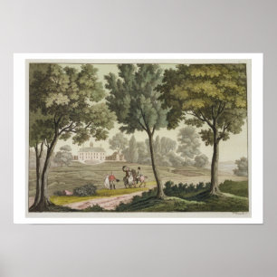 Poster Maison de Washington à Mount Vernon, de 'Le Costu