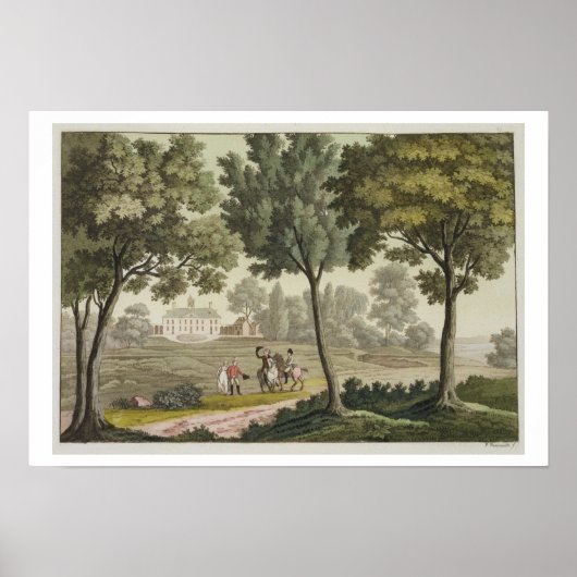 Poster Maison de Washington à Mount Vernon, de 'Le Costu (Devant)