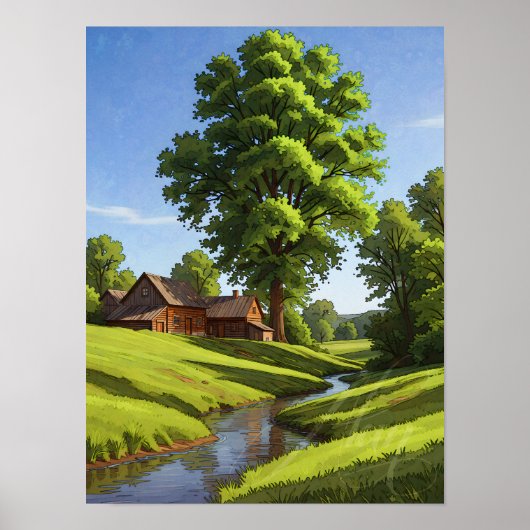 Poster Maison d'été (Devant)