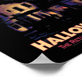 Poster Maison d'Halloween et Masque (Coin)