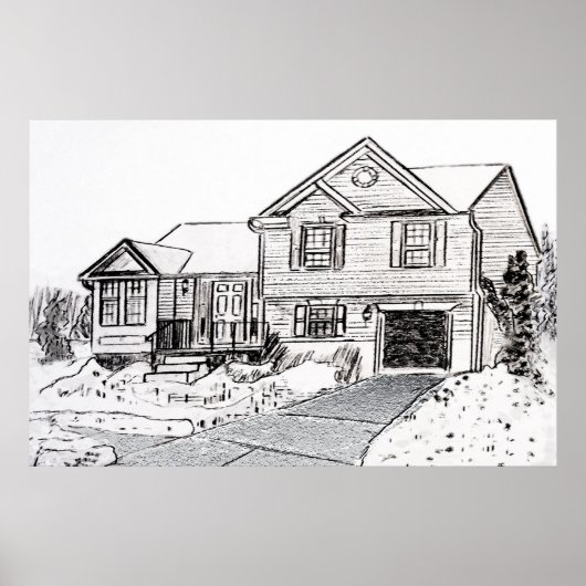 Poster Maison d'hiver (Devant)