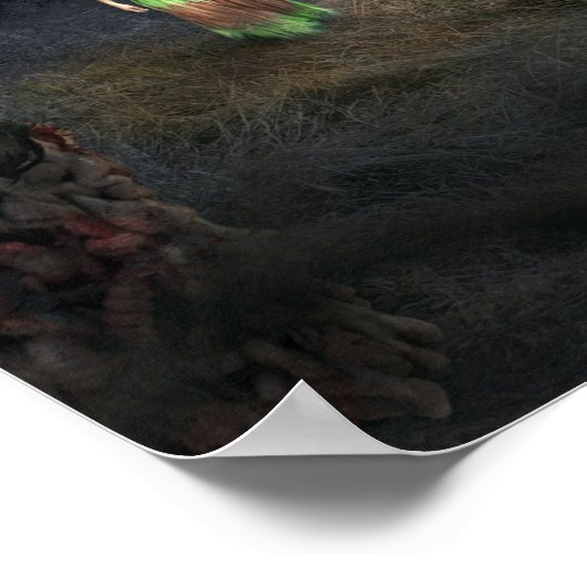 Poster Maison d'horreur d'Halloween (Coin)