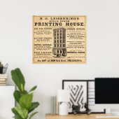 Poster Maison d'imprimerie de Leisenring (Bureau à domicile)