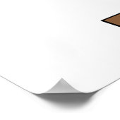 Poster Maison d'oiseaux verte avec coeur et marguerites (Coin)