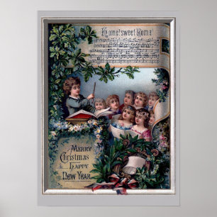 Poster Maison douce à la maison pour Noël
